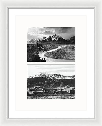 American Landscapes - diptych / Art Photo - Framed Print