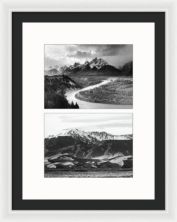 American Landscapes - diptych / Art Photo - Framed Print