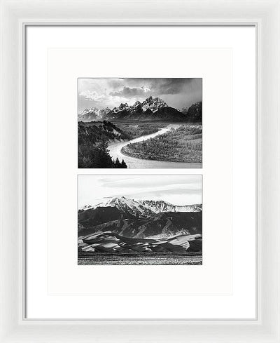 American Landscapes - diptych / Art Photo - Framed Print