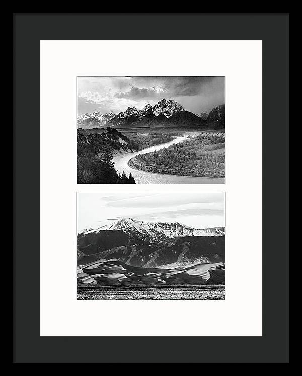 American Landscapes - diptych / Art Photo - Framed Print