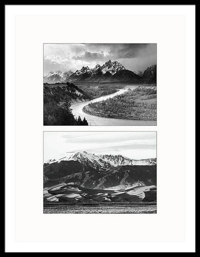 American Landscapes - diptych / Art Photo - Framed Print