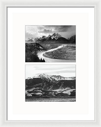 American Landscapes - diptych / Art Photo - Framed Print