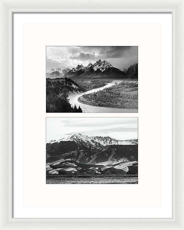 American Landscapes - diptych / Art Photo - Framed Print