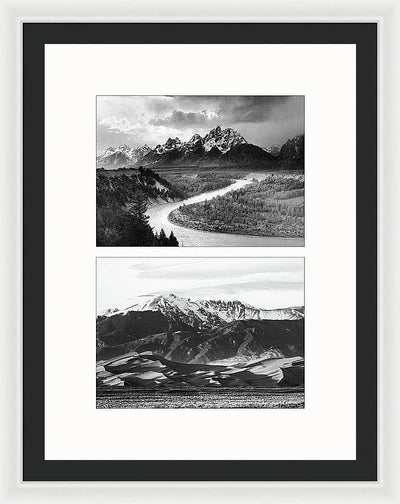 American Landscapes - diptych / Art Photo - Framed Print