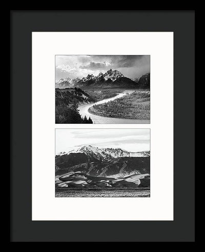 American Landscapes - diptych / Art Photo - Framed Print