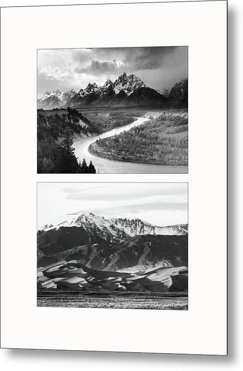 American Landscapes - diptych / Art Photo - Metal Print