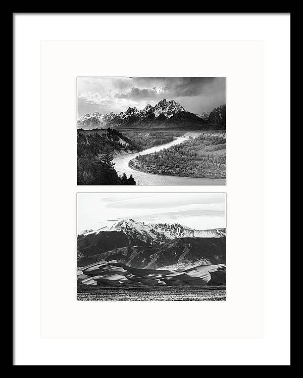 American Landscapes - diptych / Art Photo - Framed Print