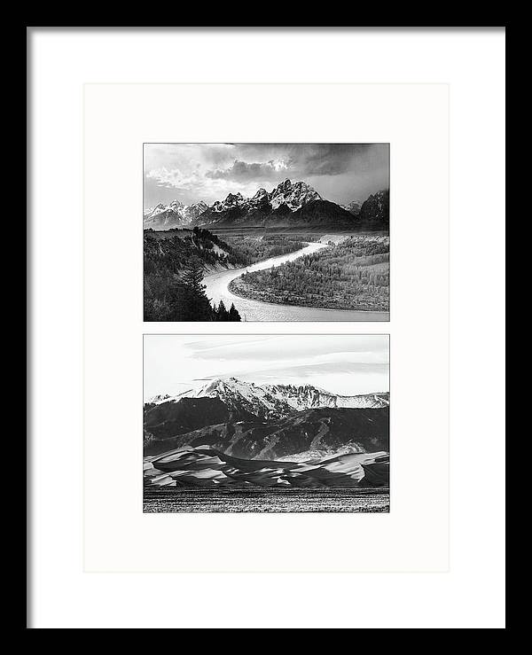 American Landscapes - diptych / Art Photo - Framed Print