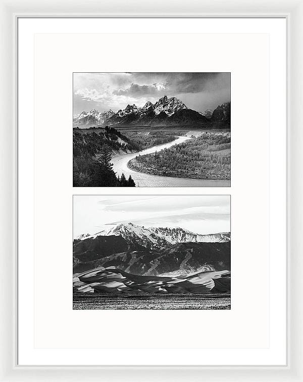 American Landscapes - diptych / Art Photo - Framed Print