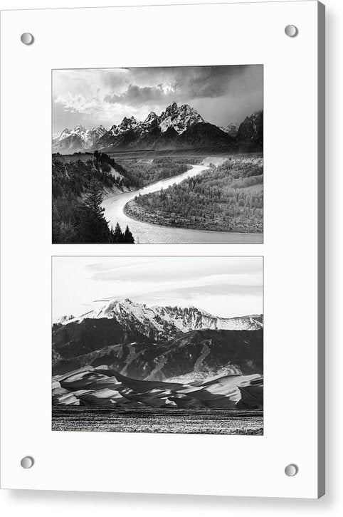 American Landscapes - diptych / Art Photo - Acrylic Print