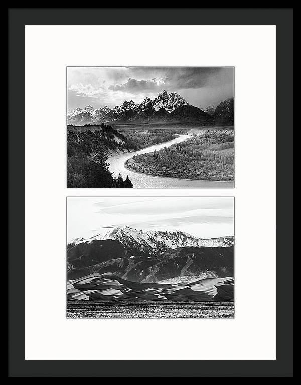 American Landscapes - diptych / Art Photo - Framed Print