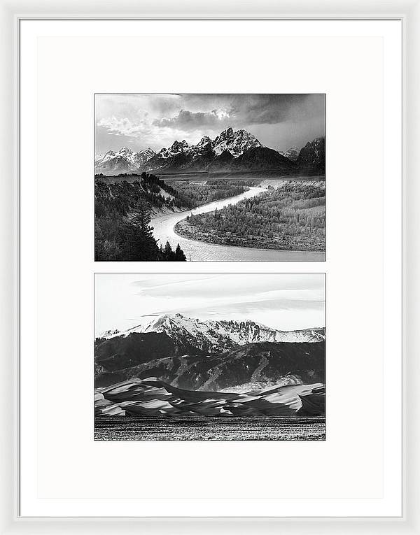 American Landscapes - diptych / Art Photo - Framed Print