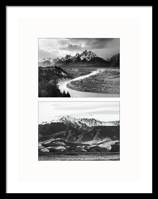 American Landscapes - diptych / Art Photo - Framed Print