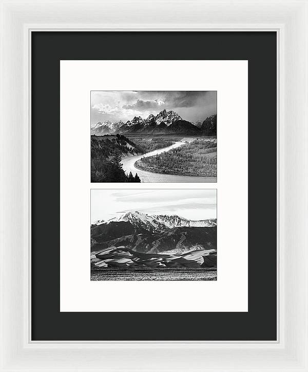 American Landscapes - diptych / Art Photo - Framed Print