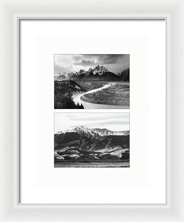 American Landscapes - diptych / Art Photo - Framed Print