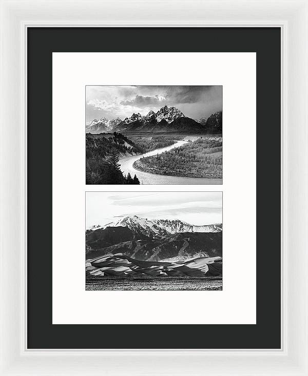 American Landscapes - diptych / Art Photo - Framed Print