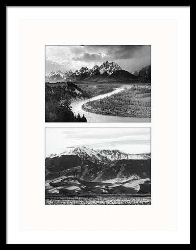 American Landscapes - diptych / Art Photo - Framed Print