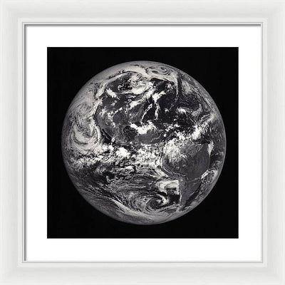 Americas from the Moon / Art Photo - Framed Print