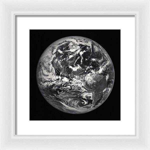 Americas from the Moon / Art Photo - Framed Print