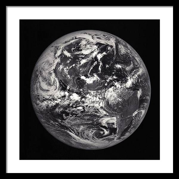 Americas from the Moon / Art Photo - Framed Print