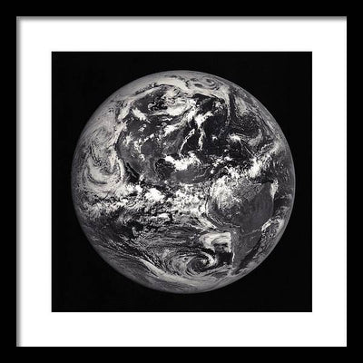 Americas from the Moon / Art Photo - Framed Print