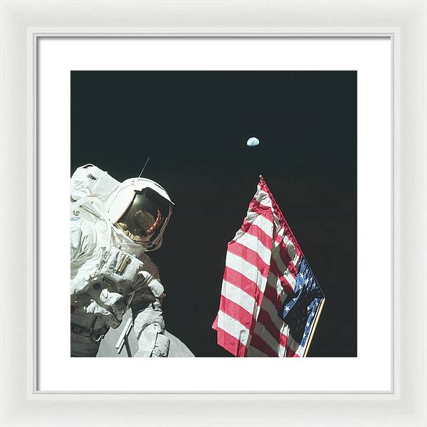 Apollo 17, 1972 / Art Photo - Framed Print