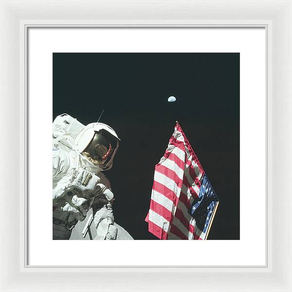 Apollo 17, 1972 / Art Photo - Framed Print