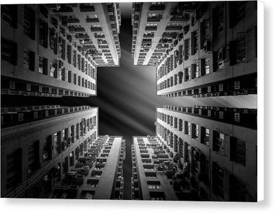 Architecture, Monochrome / Art Photo - Canvas Print