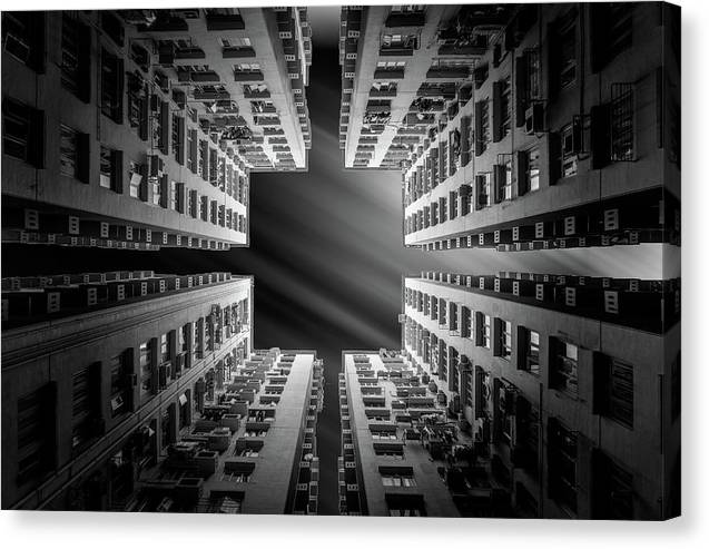 Architecture, Monochrome / Art Photo - Canvas Print