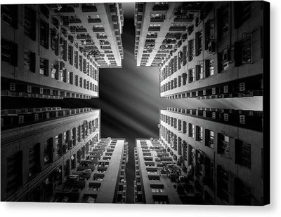 Architecture, Monochrome / Art Photo - Canvas Print