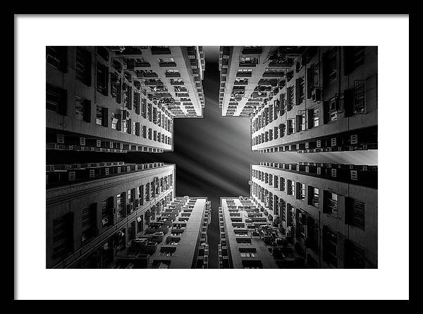 Architecture, Monochrome / Art Photo - Framed Print