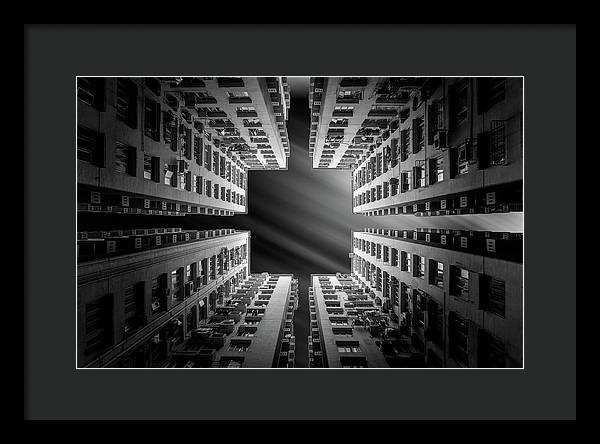 Architecture, Monochrome / Art Photo - Framed Print