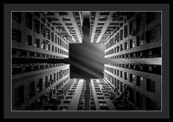 Architecture, Monochrome / Art Photo - Framed Print