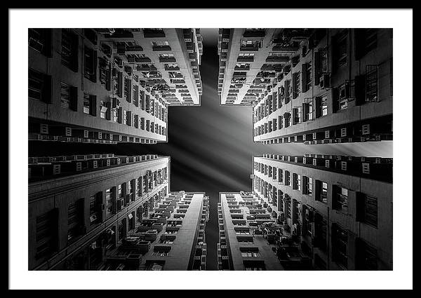 Architecture, Monochrome / Art Photo - Framed Print