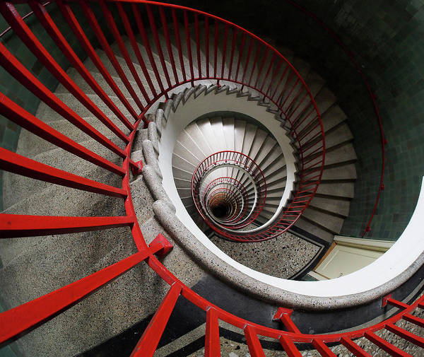 Art Deco Spiral Stairs / Art Photo - Art Print