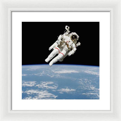 Astronaut Bruce McCandless, Space Shuttle Challenger, 1984 / Art Photo - Framed Print