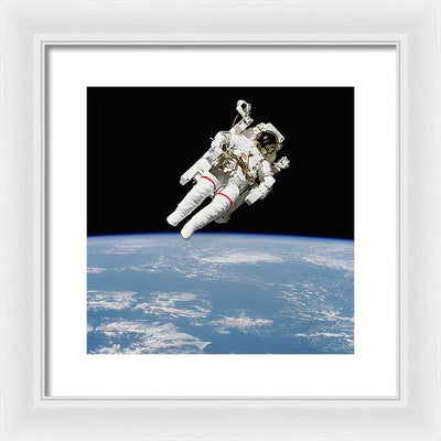 Astronaut Bruce McCandless, Space Shuttle Challenger, 1984 / Art Photo - Framed Print