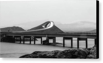 Atlanterhavsveien Storseisundet Bridge, Norway / Art Photo - Canvas Print