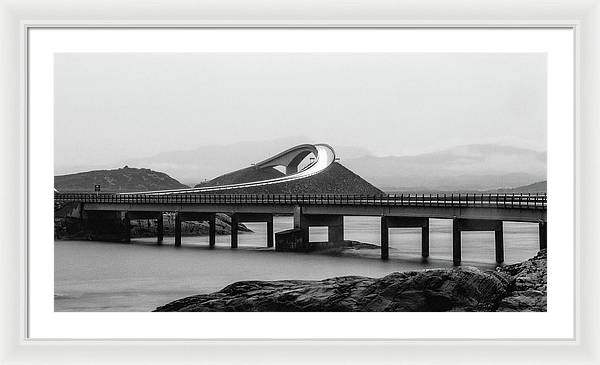 Atlanterhavsveien Storseisundet Bridge, Norway / Art Photo - Framed Print