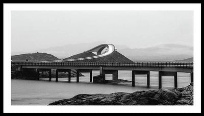 Atlanterhavsveien Storseisundet Bridge, Norway / Art Photo - Framed Print