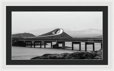 Atlanterhavsveien Storseisundet Bridge, Norway / Art Photo - Framed Print