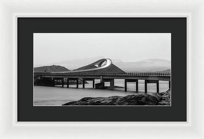 Atlanterhavsveien Storseisundet Bridge, Norway / Art Photo - Framed Print