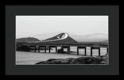 Atlanterhavsveien Storseisundet Bridge, Norway / Art Photo - Framed Print