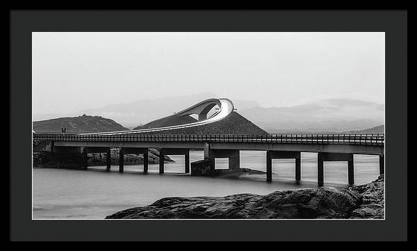 Atlanterhavsveien Storseisundet Bridge, Norway / Art Photo - Framed Print