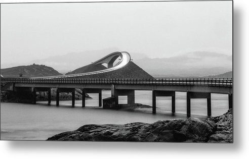 Atlanterhavsveien Storseisundet Bridge, Norway / Art Photo - Metal Print