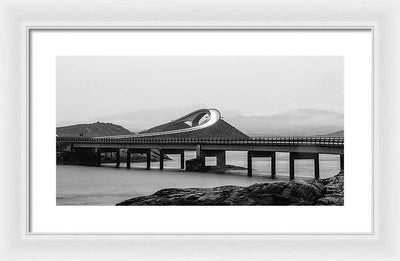 Atlanterhavsveien Storseisundet Bridge, Norway / Art Photo - Framed Print