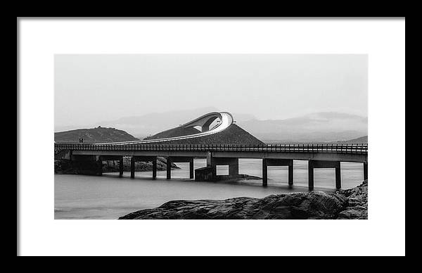 Atlanterhavsveien Storseisundet Bridge, Norway / Art Photo - Framed Print