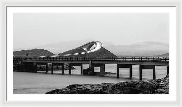 Atlanterhavsveien Storseisundet Bridge, Norway / Art Photo - Framed Print