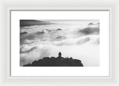 Atop the Mountain / Art Photo - Framed Print