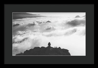 Atop the Mountain / Art Photo - Framed Print